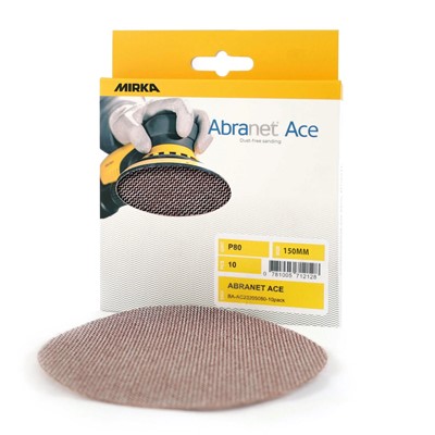 Mirka Abranet Ace Ceramic Sanding Disc - 150mm Mix Coarse Pack of 10