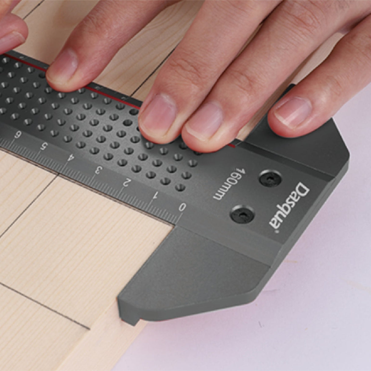 Dasqua Pocket T-Square Ruler With Marked Holes 150mm Metric