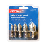 Fritzfurt Rose Head Countersink Bits Set of 5 HSS