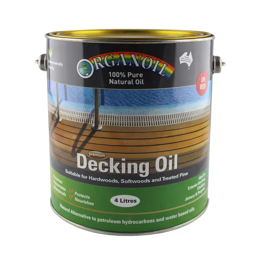 Organoil Decking Oil UV Red Exterior Finish