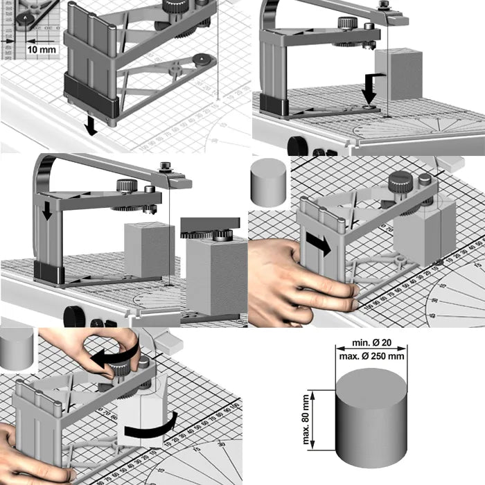 PROXXON TKS-360 Thermocut Circle Cutter Fence Suits 230/E Thermocut Hot Wire Cutter