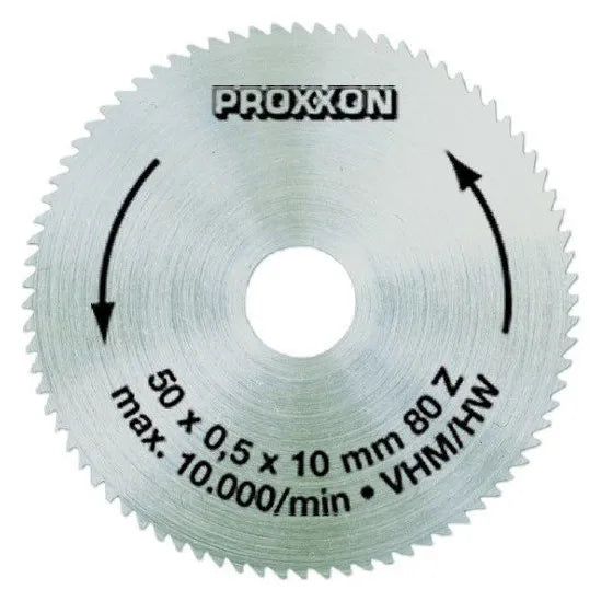 PROXXON Solid Carbide Circular Saw Blade 50mm Diameter Suits KS-230 Benchtop Mini Table Saw