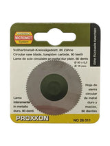 PROXXON Solid Carbide Circular Saw Blade 50mm Diameter Suits KS-230 Benchtop Mini Table Saw