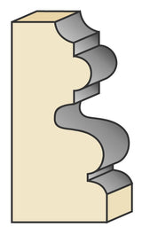 Torquata Face Moulding Router Bit Set 1/2in Shank