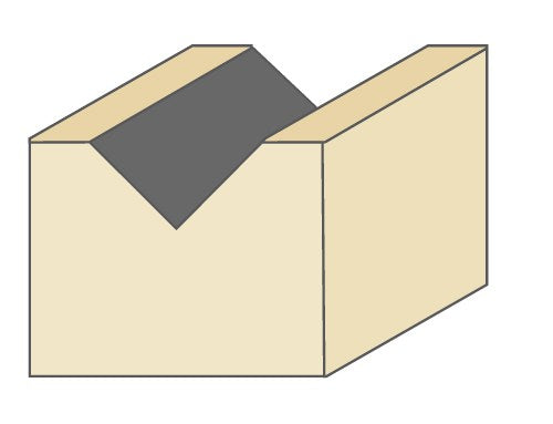 Torquata Chamfer V-Groove Router Bits 1/4in Shank