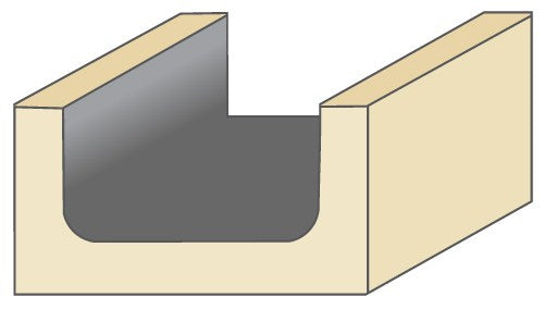 Torquata Dish Cutter Router Bits 1/2in Shank