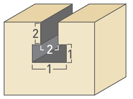 Torquata Keyhole Plunge Router Bit 1/2in Shank