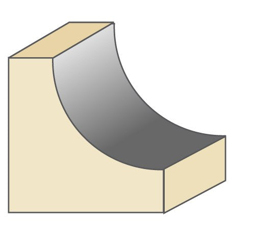 Torquata Cove Moulding Router Bit 1/4in Shank