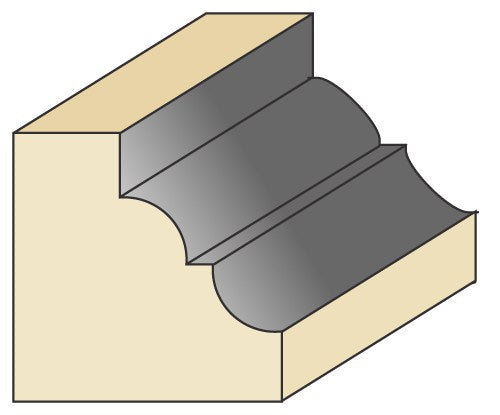 Torquata Classical Moulding Router Bit 1/2in Shank