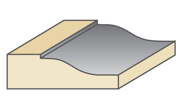 Torquata Horizontal Panel Raising Ogee Router Bit 1/2in Shank