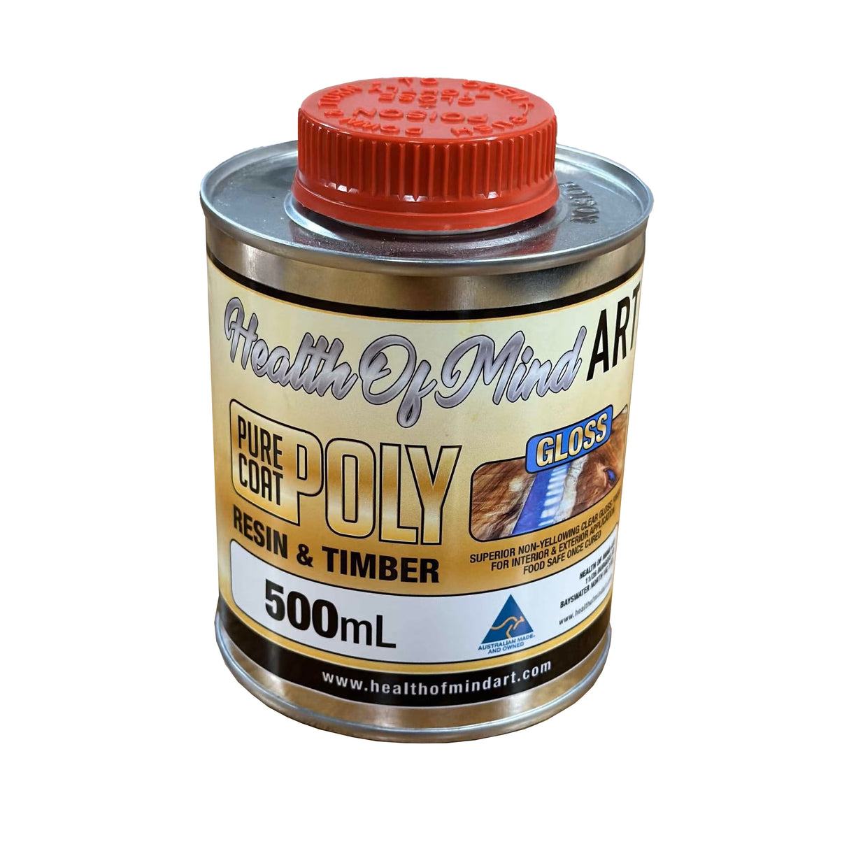 Health of Mind Art Pure Coat Polyurethane Clear Coating Resin