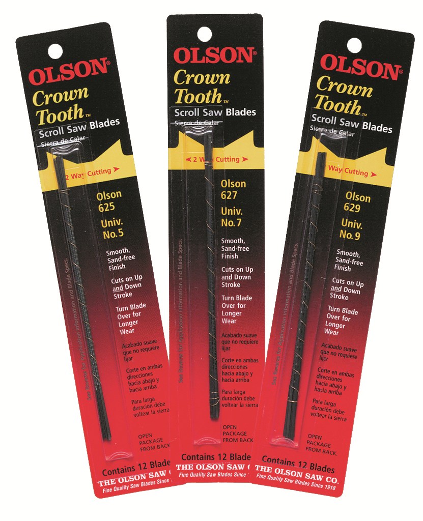 Olson Crown Tooth Scroll Saw Blades