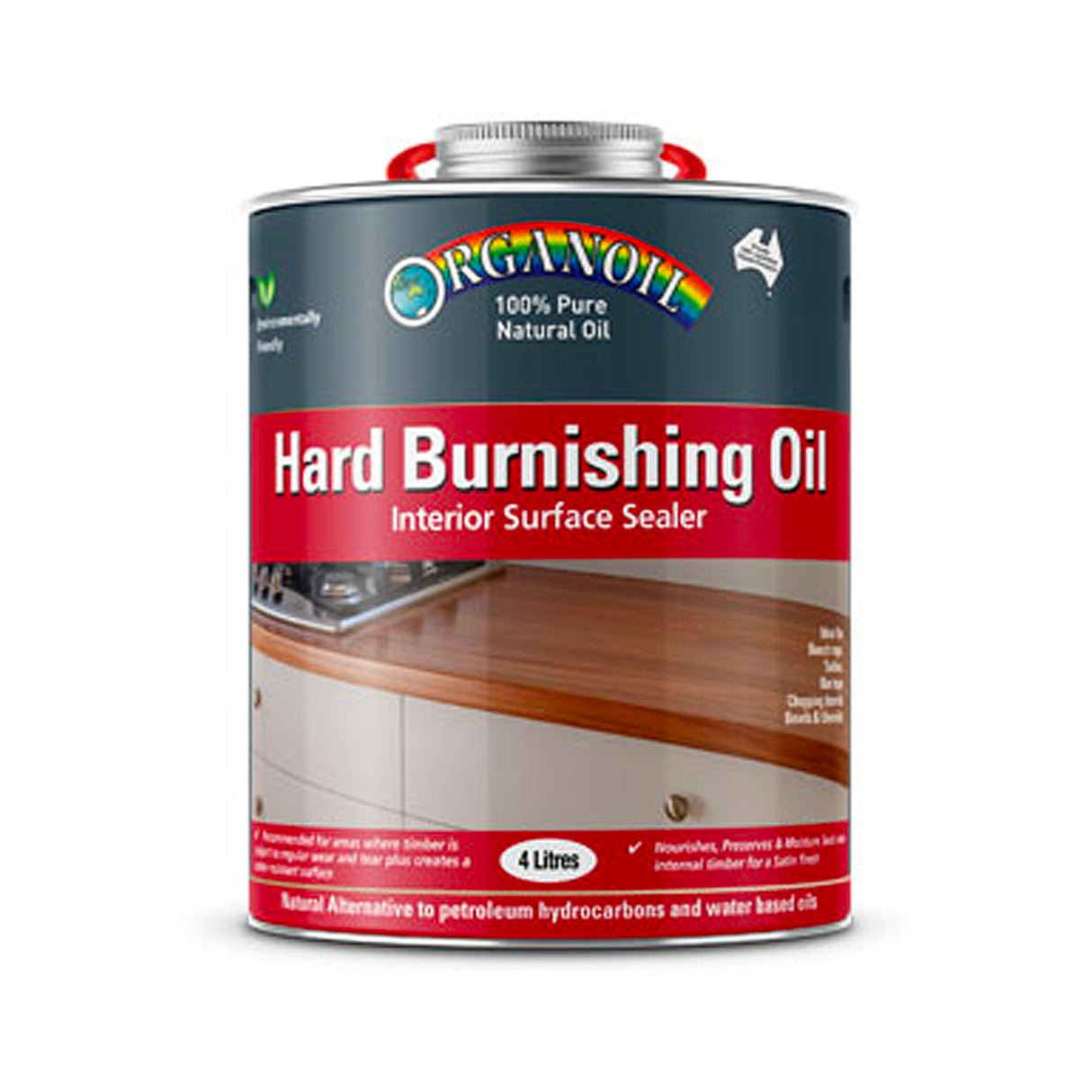 Organoil Hard Burnishing Oil Natural Wood Finish