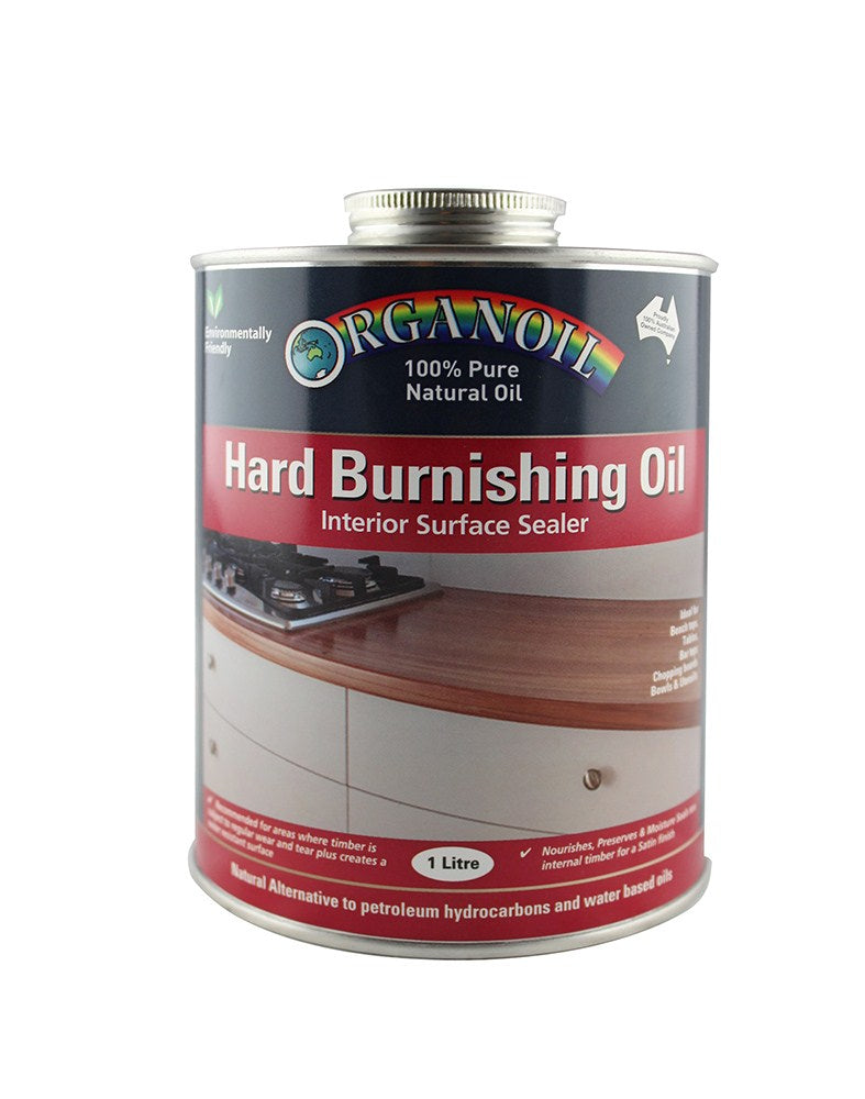 Organoil Hard Burnishing Oil Natural Wood Finish