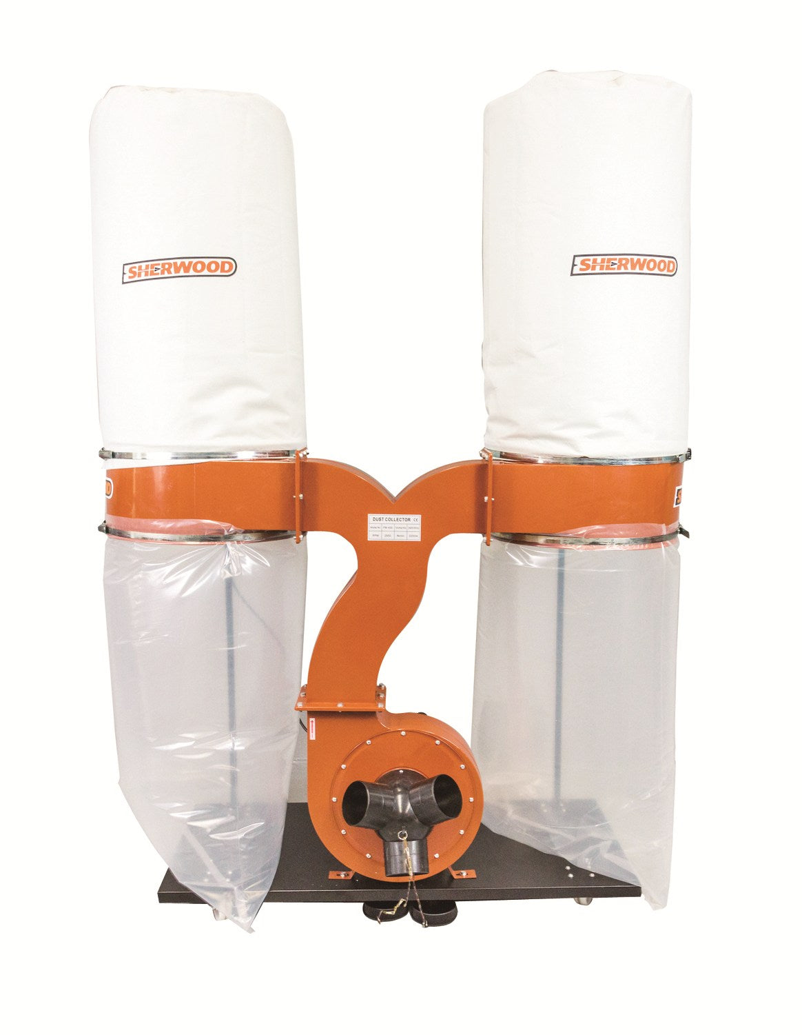 Sherwood 3HP Dust Extractor Single-Stage Dust Collection 1900CFM with Twin Needle Felt Filter Bags