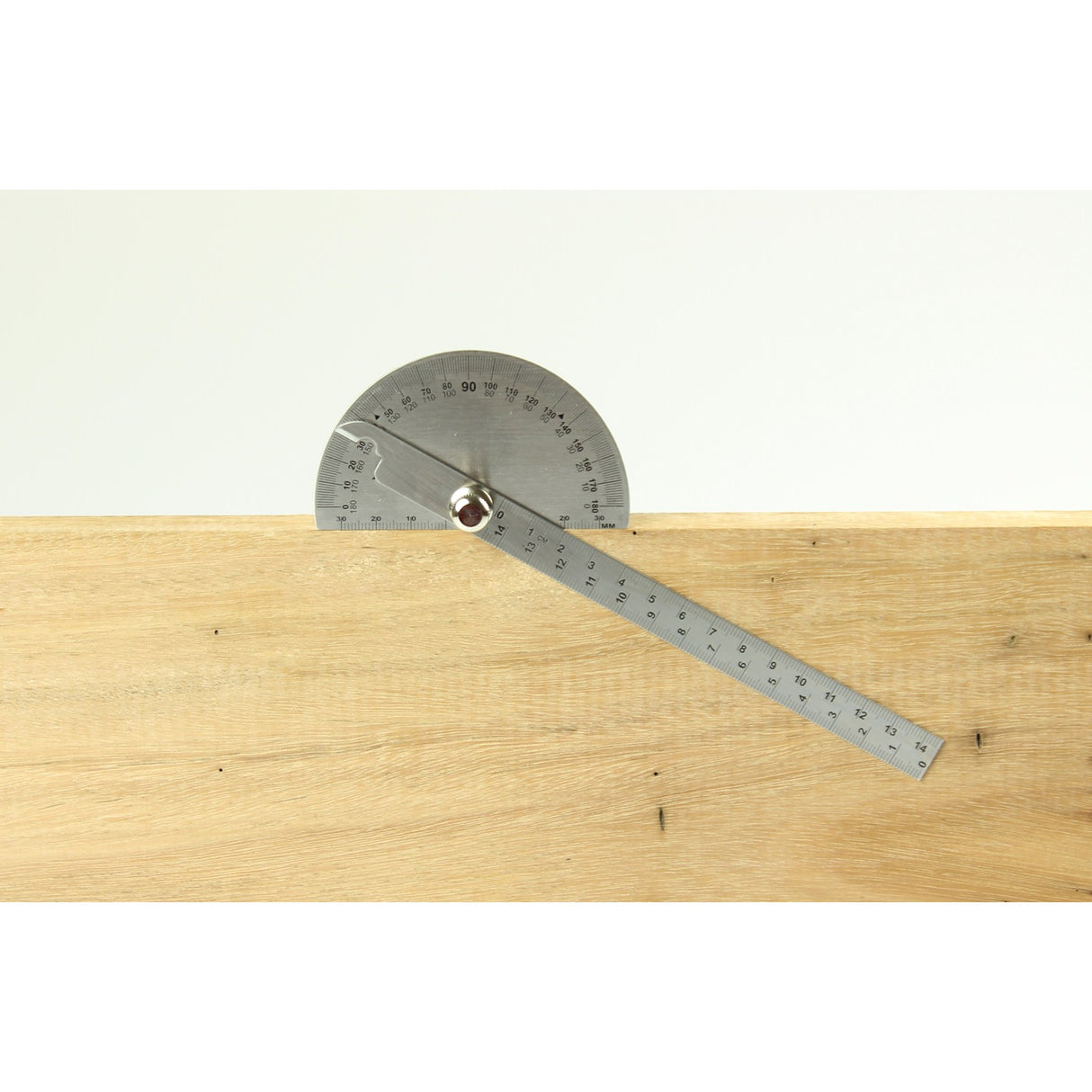 Stainless Steel Protractor 195mm Long Metric