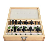 Torquata 15-Piece Mixed Router Bit Set 1/4in Shank in Storage Box