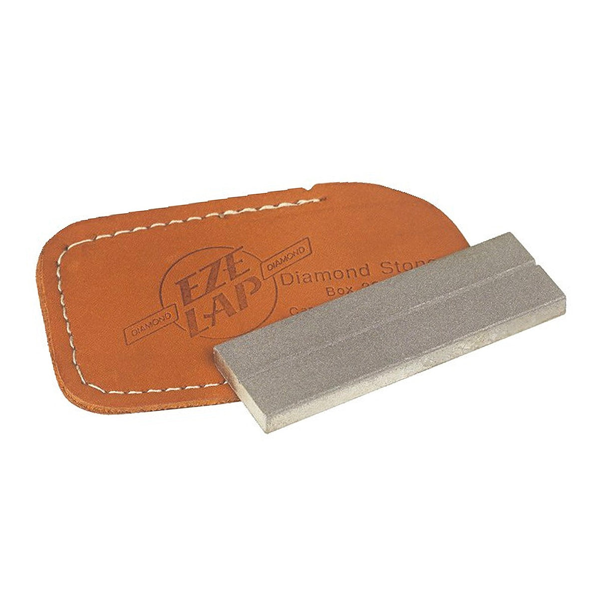 Eze-Lap Diamond Sharpening Plate 600 Grit 75 x 25mm with Leather Pouch