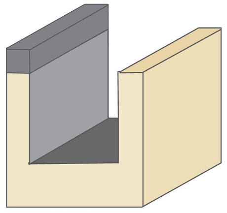 Torquata 15.9mm Morticing Router Bit 1/4in Shank