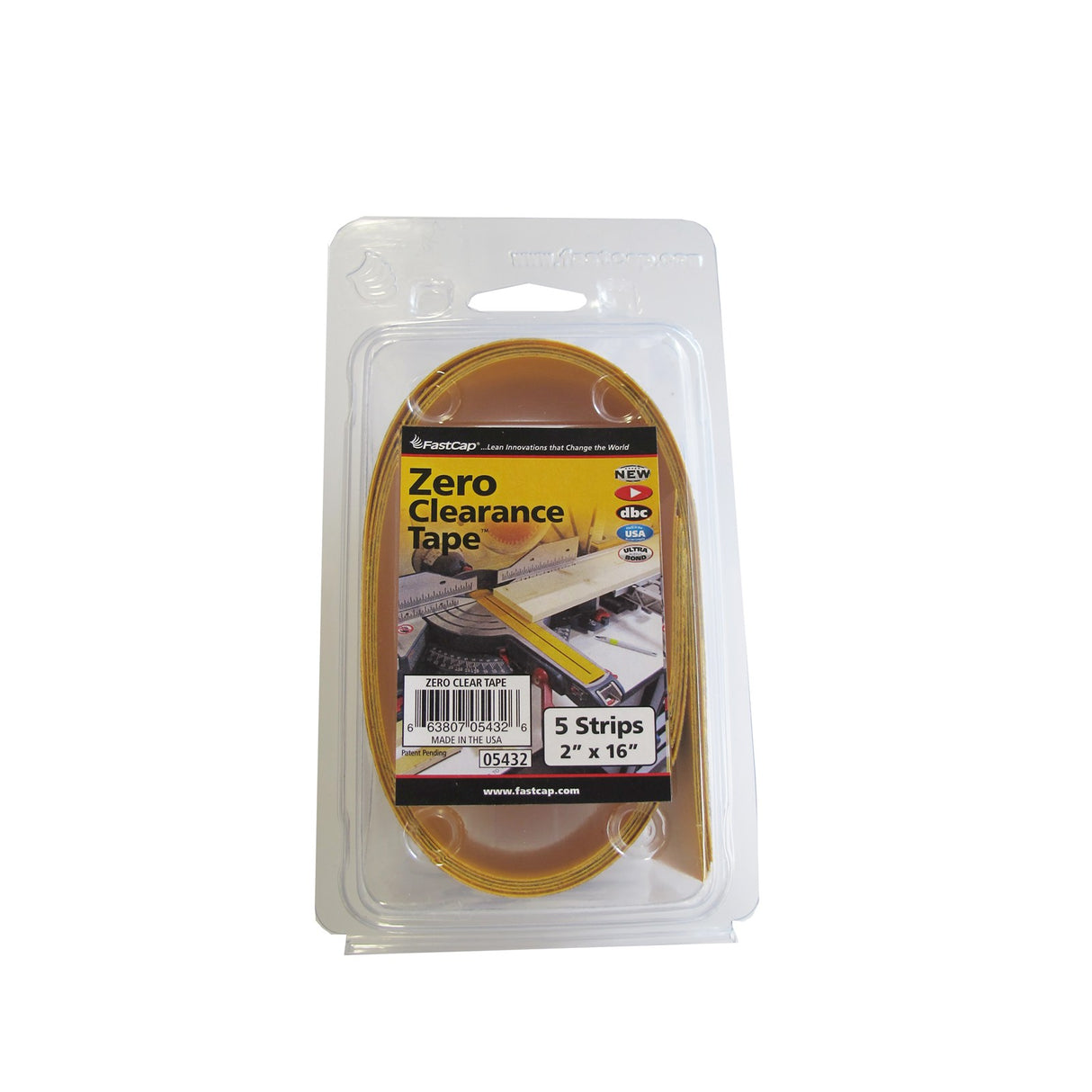 FastCap Zero Clearance Tape 51 x 406mm Pack of 5