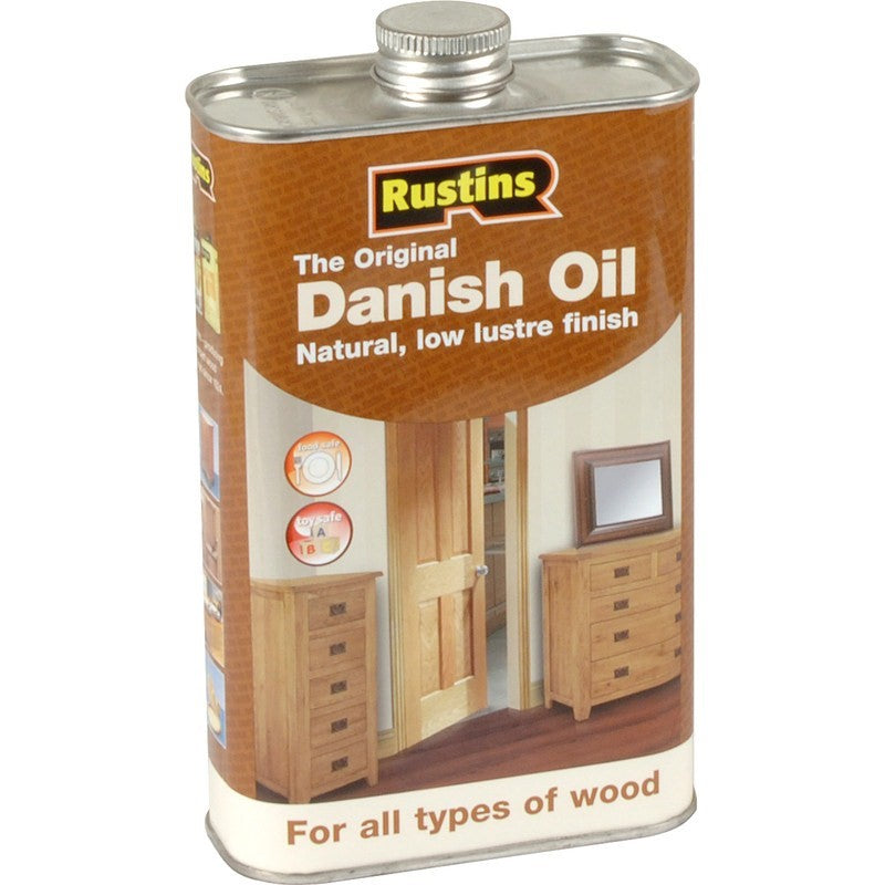 Rustins Original Danish Oil Food Safe Natural Finish