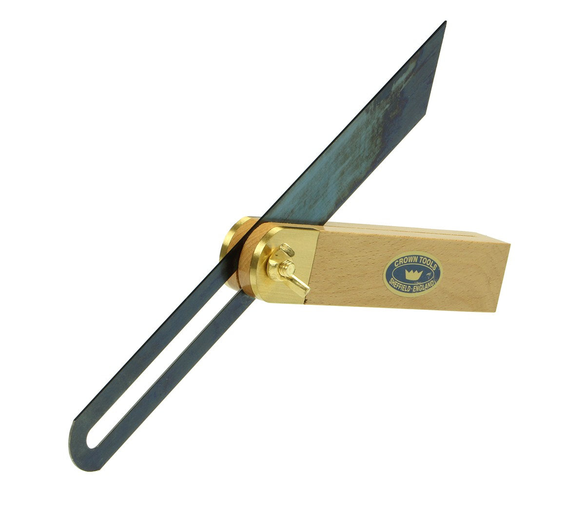 Crown Sliding Bevel 230mm Blade 145mm Beechwood & Brass Handle