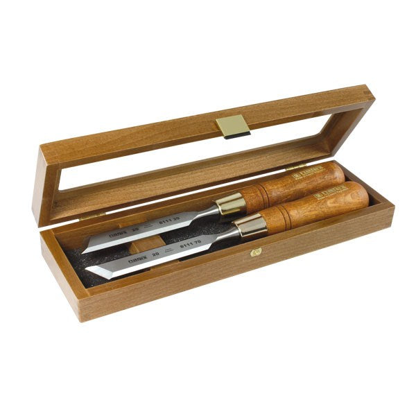 Narex Skew Paring Chisel Sets with Wooden Case