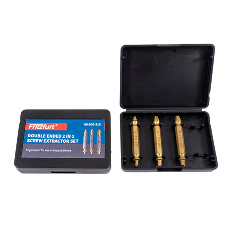 Fritzfurt Set of 3 Double-Ended 2-in-1 Screw Extractors