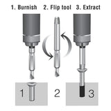 Fritzfurt Set of 3 Double-Ended 2-in-1 Screw Extractors