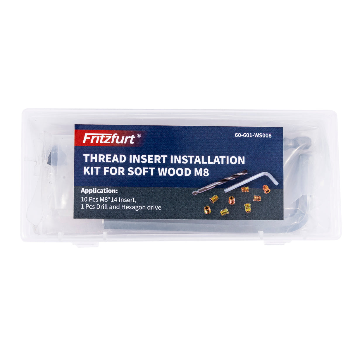 Fritzfurt Threaded Insert Nut Installation Kit M8 Pack of 10