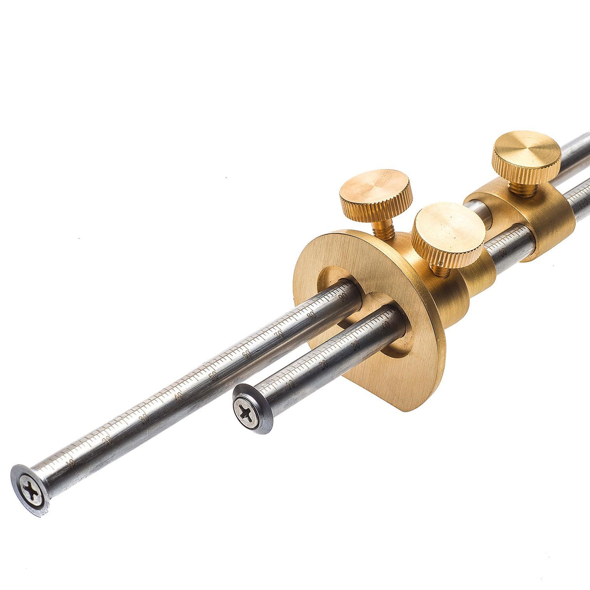 Luban Wheel Mortice Gauge Brass Micro Adjust 150mm Capacity