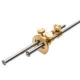 Luban Wheel Mortice Gauge Brass Micro Adjust 150mm Capacity