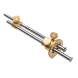 Luban Wheel Mortice Gauge Brass Micro Adjust 150mm Capacity