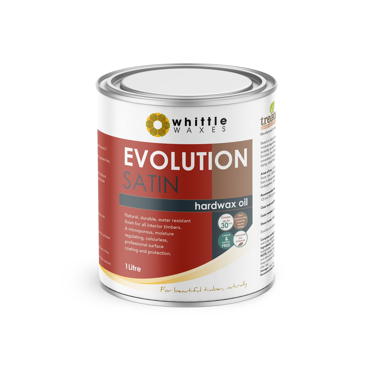 Whittle Waxes Evolution Hardwax Oil Satin Sheen Furniture Finish