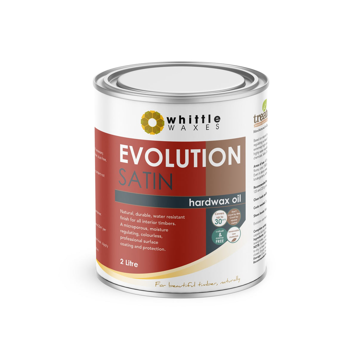 Whittle Waxes Evolution Hardwax Oil Satin Sheen Furniture Finish