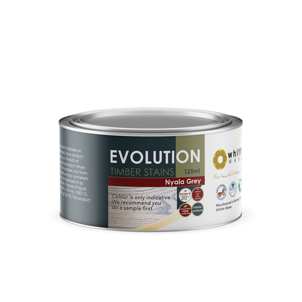 Whittle Waxes Evolution Colour Stain Nyala Grey