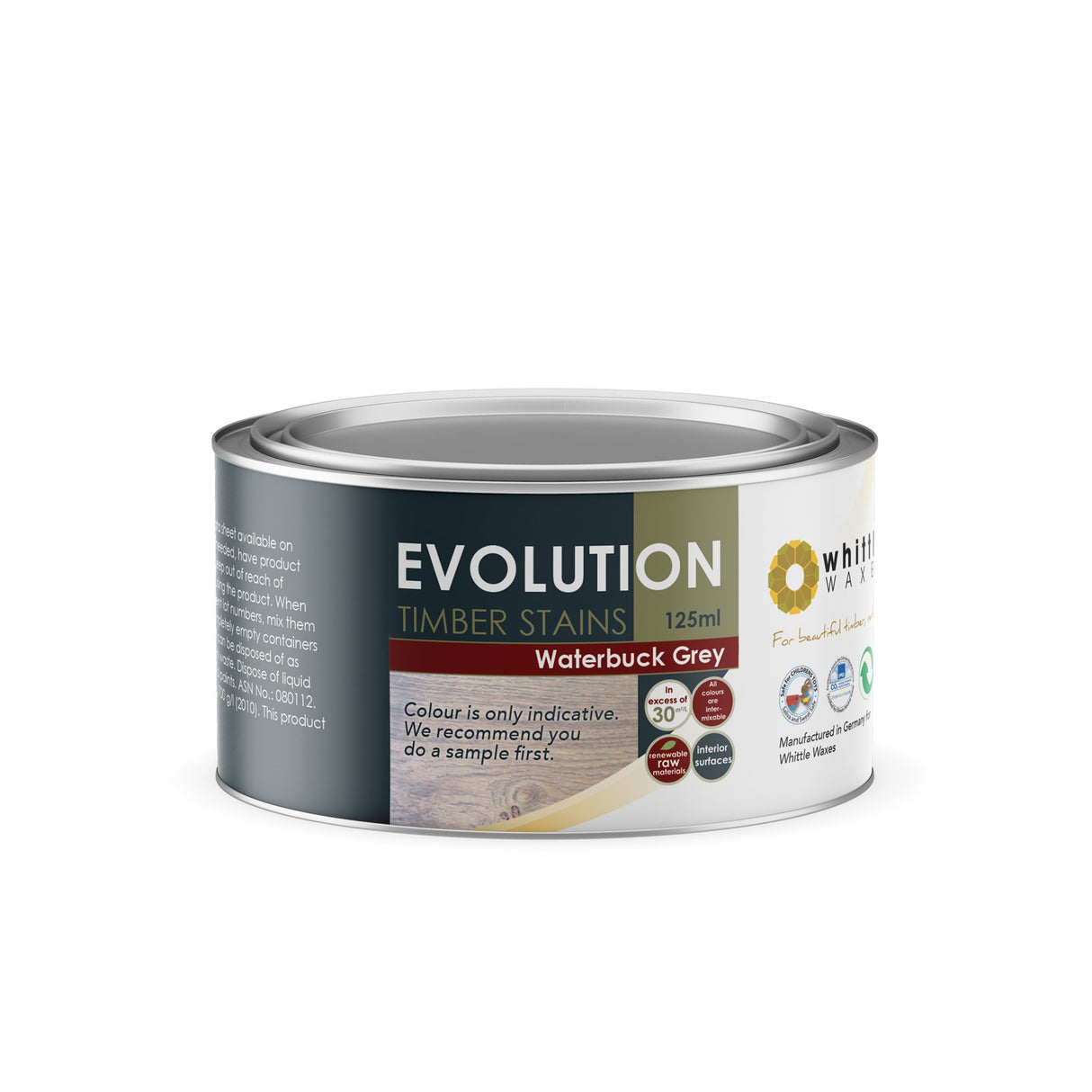 Whittle Waxes Evolution Colour Stain Waterbuck Grey