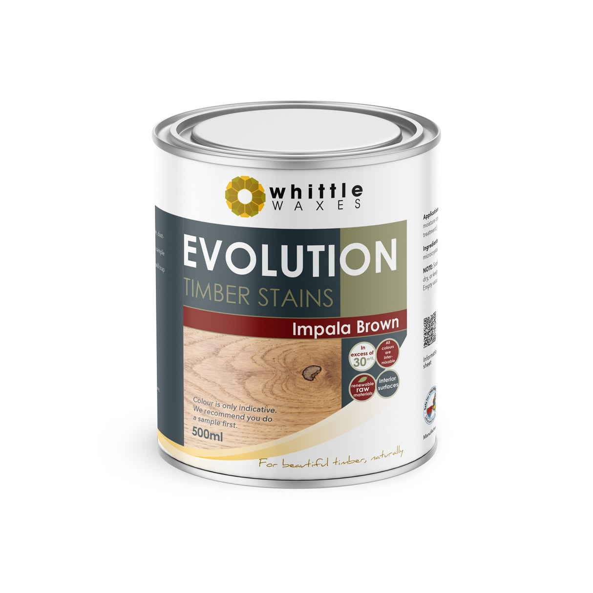 Whittle Waxes Evolution Colour Stain Impala Brown