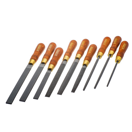 Narex Set of 9 Wood Rasps with Wood Handles