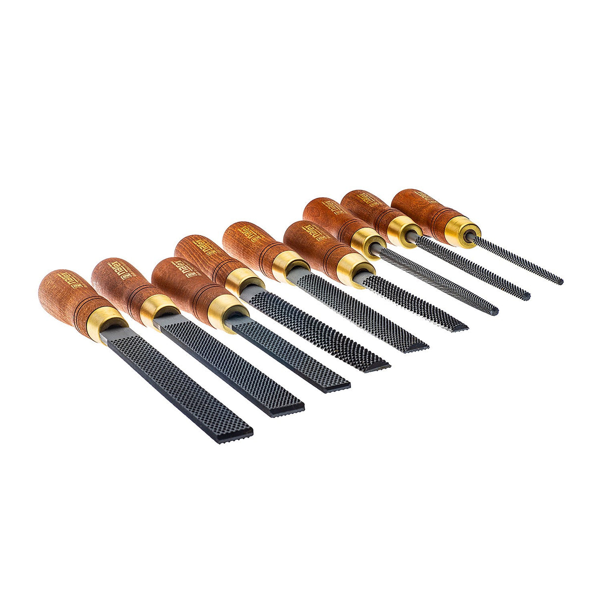 Narex Set of 9 Wood Rasps with Wood Handles