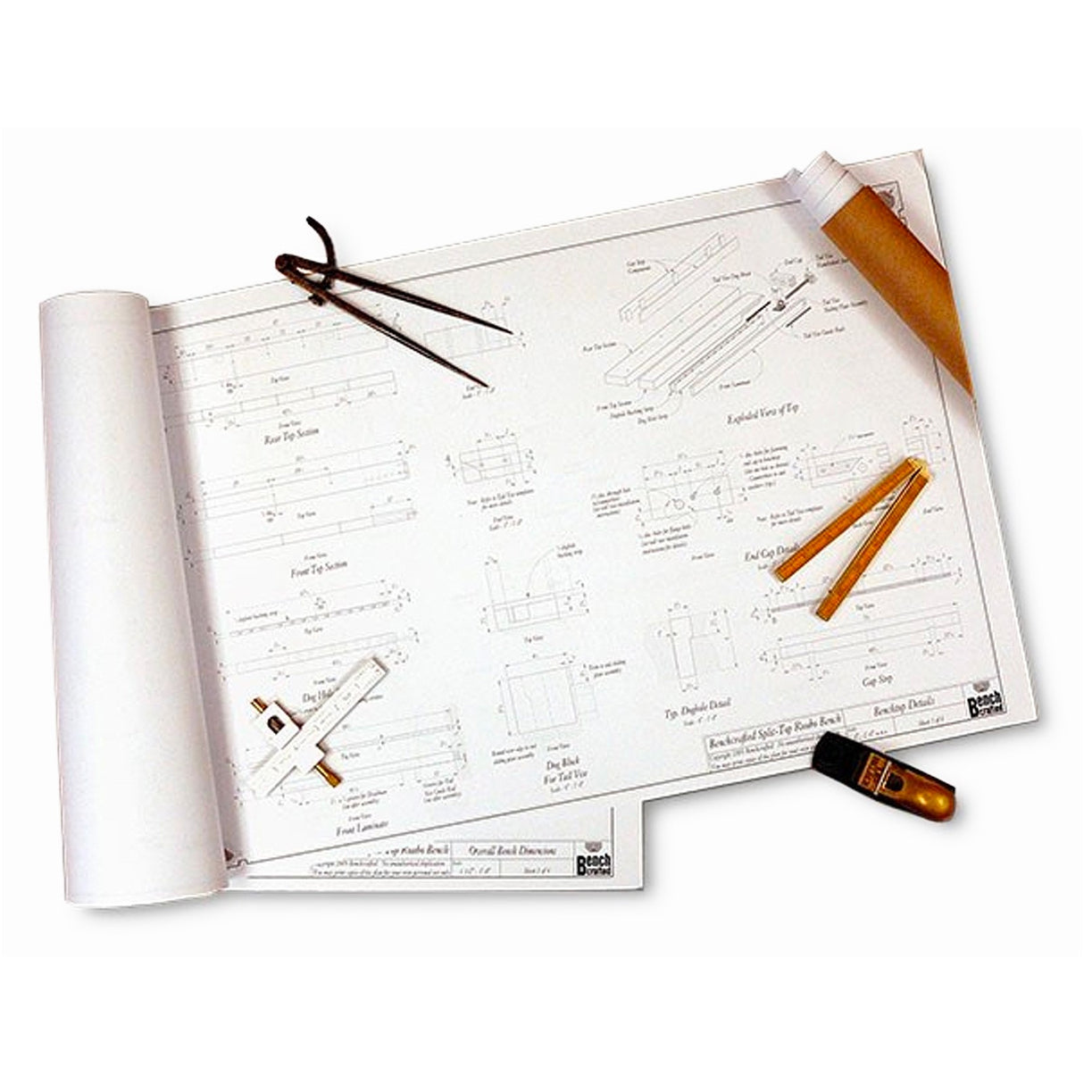 Benchcrafted Roubo Split Top Bench Plan Blueprints