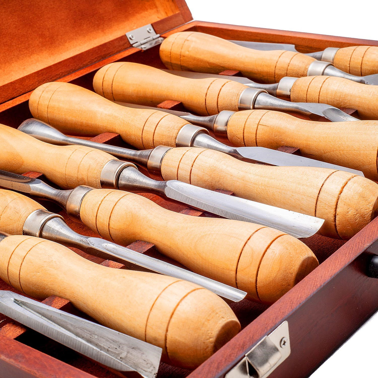 Baladonia Wood Carving Tools Starter Set of 12 with Storage Box