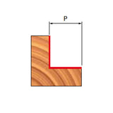 Freud Rebate Router Bit 9.5mm Depth x 13.2mm Height 1/4in Shank