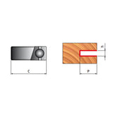 Freud Slot Cutter Set for Lamello Biscuits 1/4in Shank