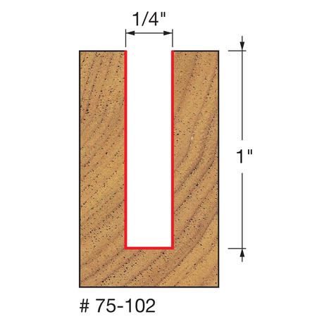 Freud Industrial Twin-Flute Spiral Upcut CNC Router Bits 1/4in Shank Solid Carbide