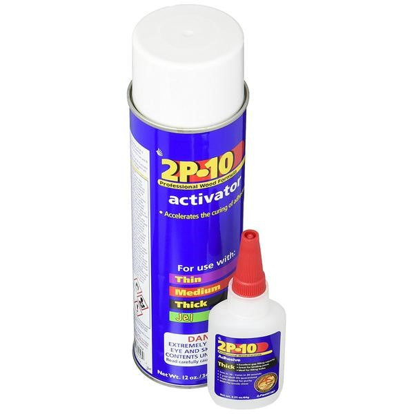 FastCap 2P-10 Solo Kit Thick Super Glue Plus Activator Aerosol