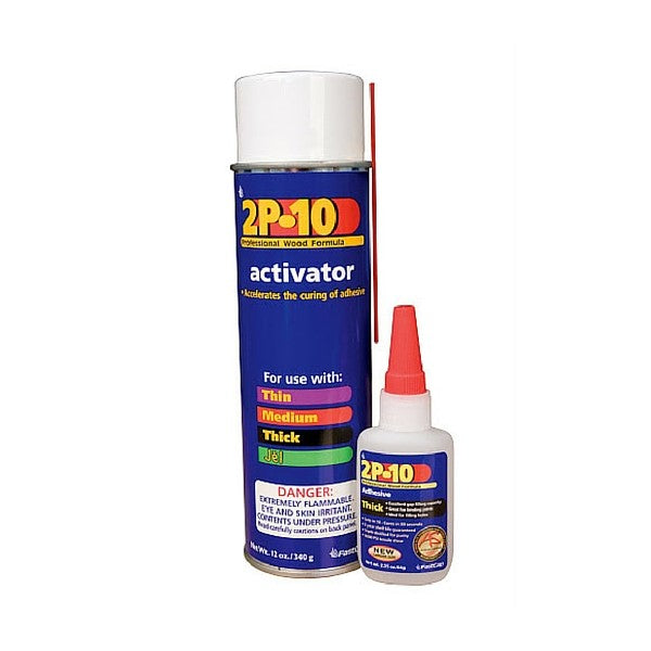 FastCap 2P-10 Solo Kit Thick Super Glue Plus Activator Aerosol