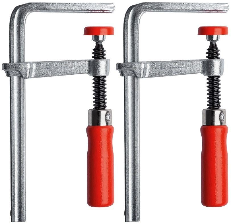 Bessey Set of 2 Steel Track Saw Clamps GTR Series 120mm Capacity