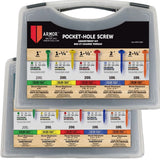 Armor Tool Pocket Hole Screws Coarse & Fine Assorted Pack of 1600