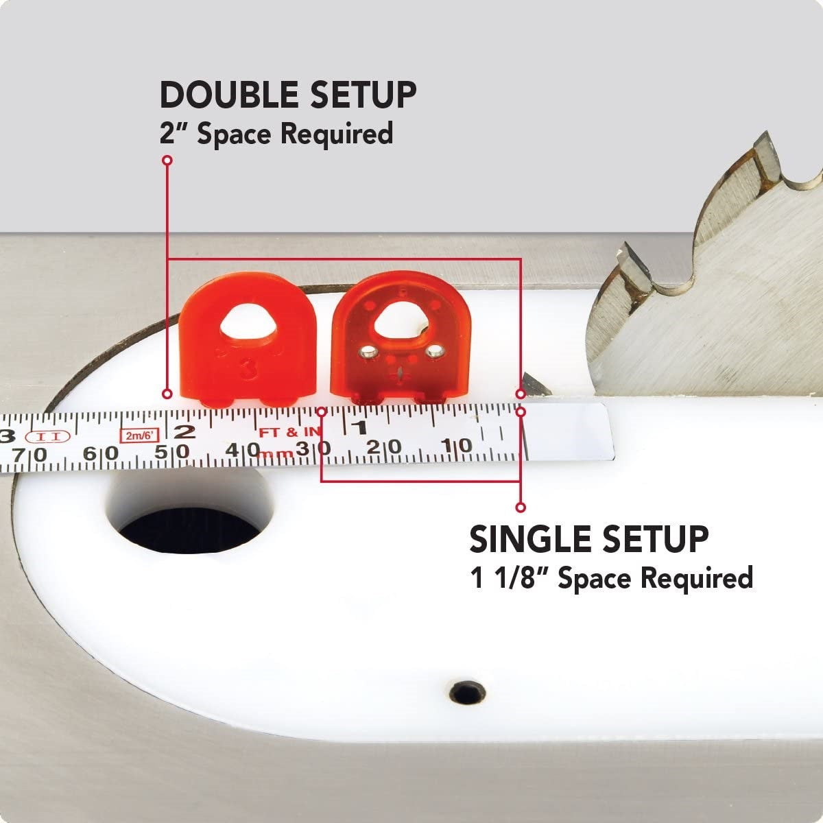 MicroJig Table Saw MJ Splitter SteelPro Kit - Thin Kerf - Orange